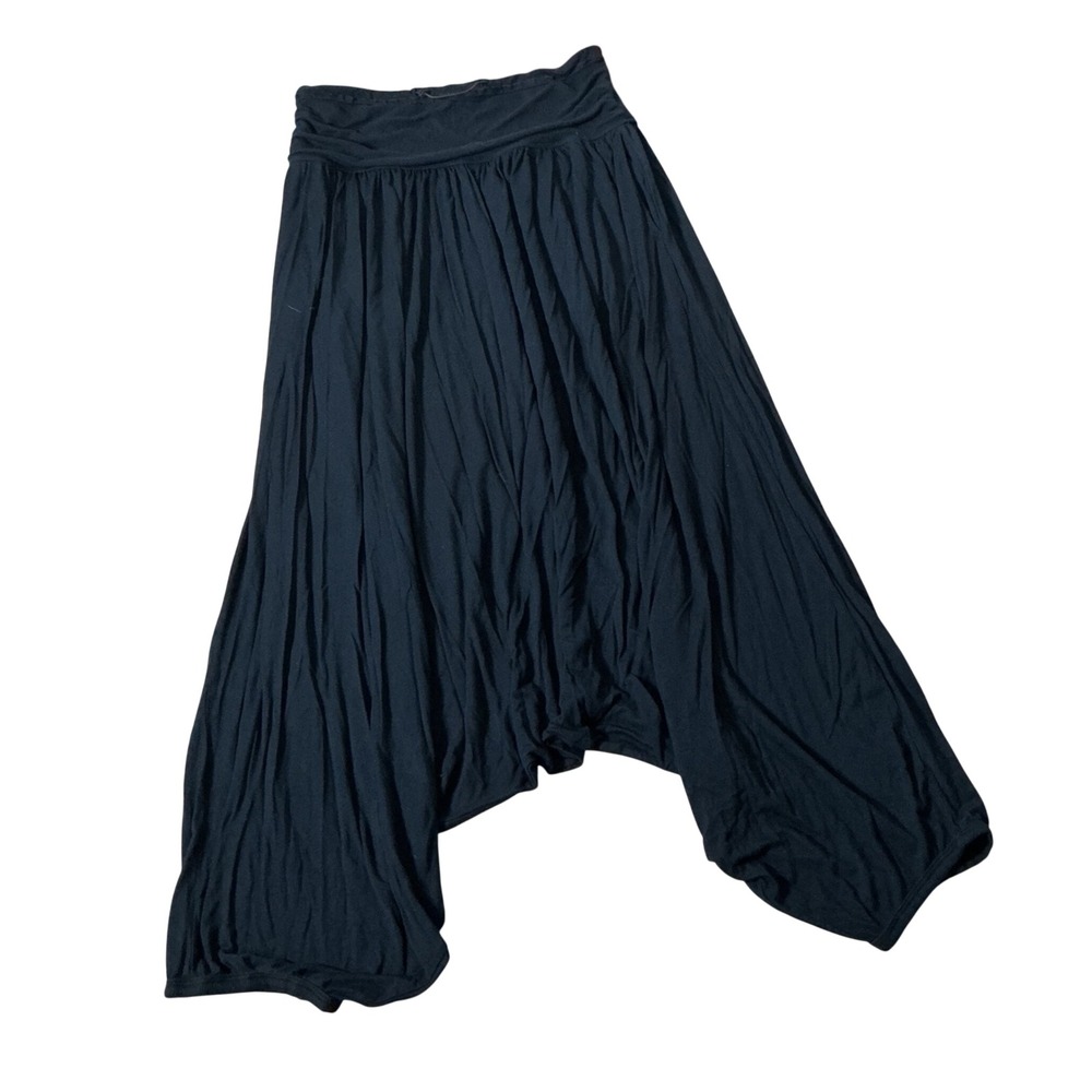 Free People FP Movement Harem Lounge Pants Womens Small Black Yoga Boho Flowy